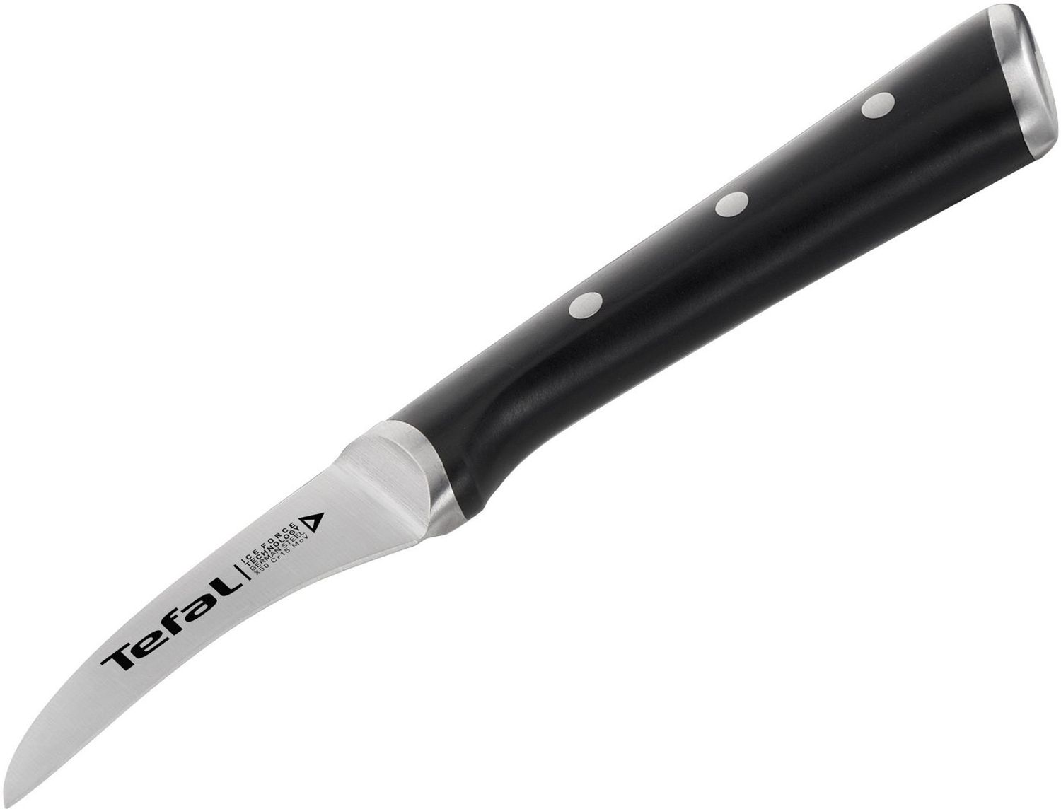 Tefal 'K23212 Ice Force' rundes Schälmesser, Edelstahl schwarz, 7 cm Bild 1