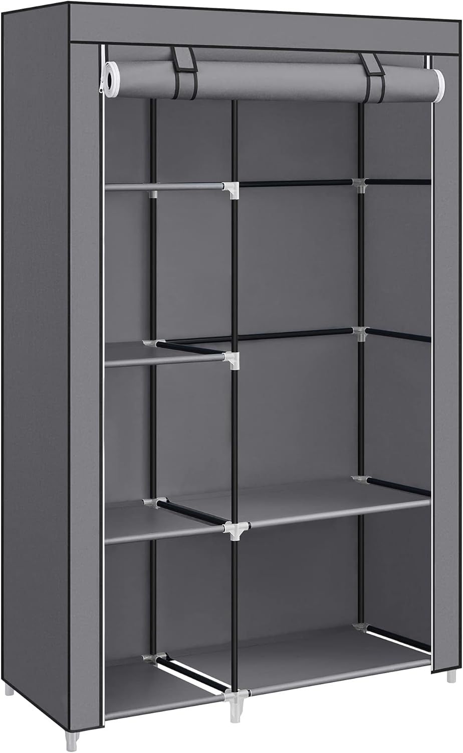Songmics 'RYG085G02' Stoffschrank mit 6 Ablagen, grau, 45 x 105 x 168 cm Bild 1