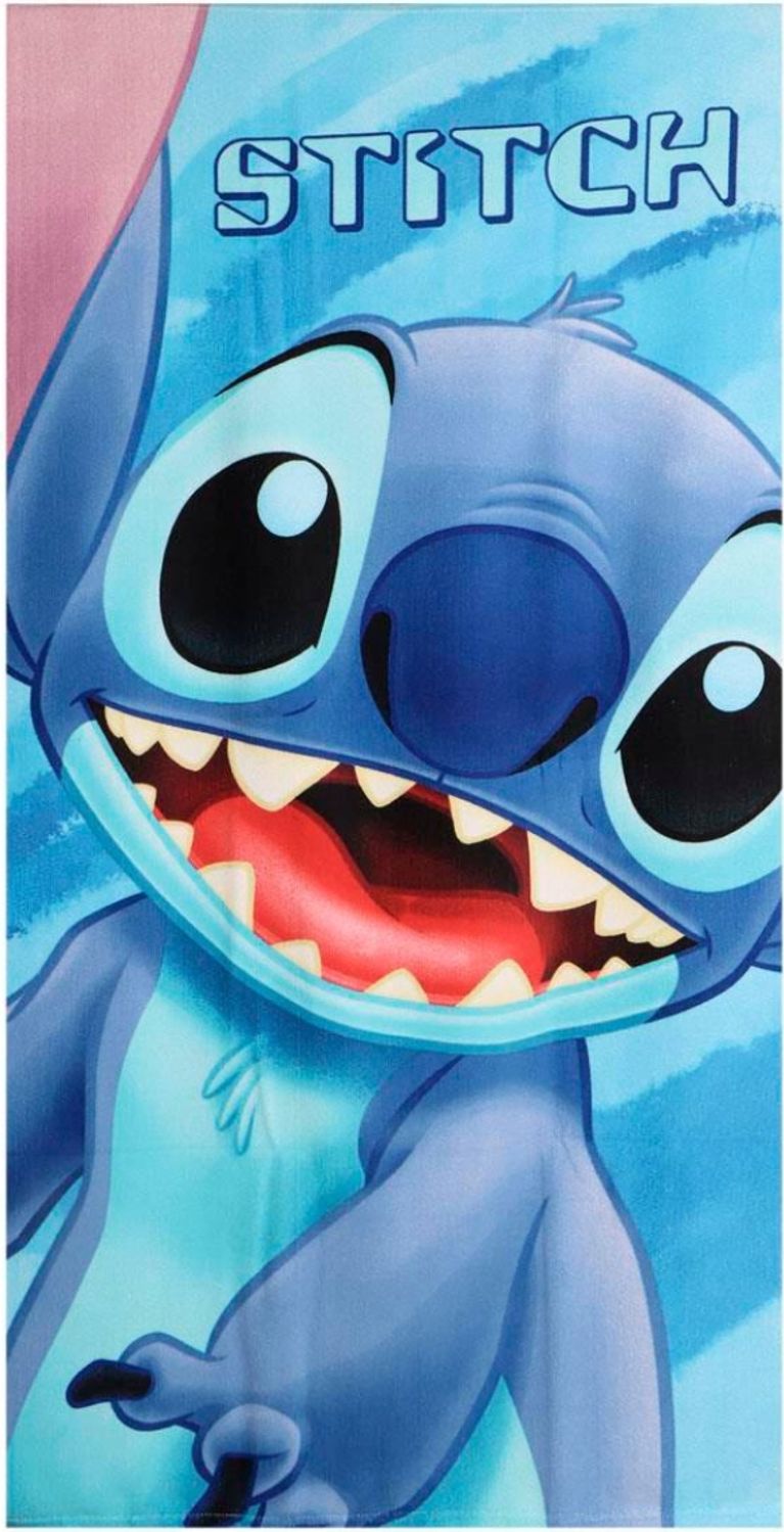 Disney Stitch 140x70 cm Kinder Badetuch Handtuch weich leicht schnelltrocknend Strandtuch Bild 1