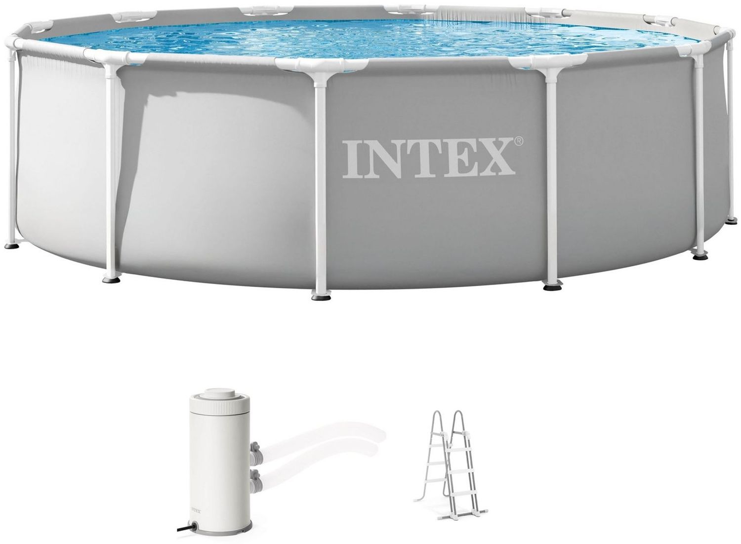 Intex 'PrismFrame' Frame Pool, rund, Ø 366x99 cm Bild 1