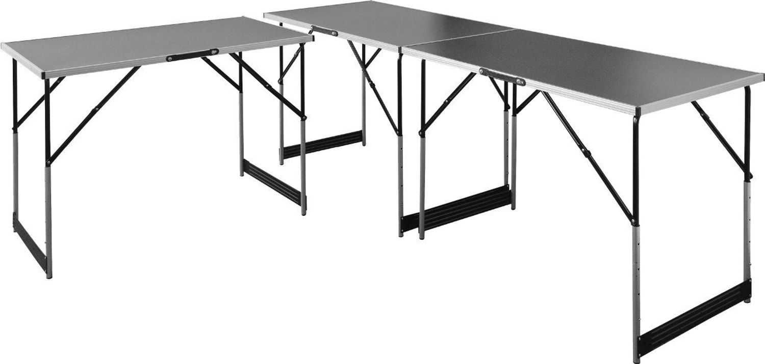 Tapeziertisch Aluminium 300 x 60 cm 3teilig Mehrzwecktisch Bild 1