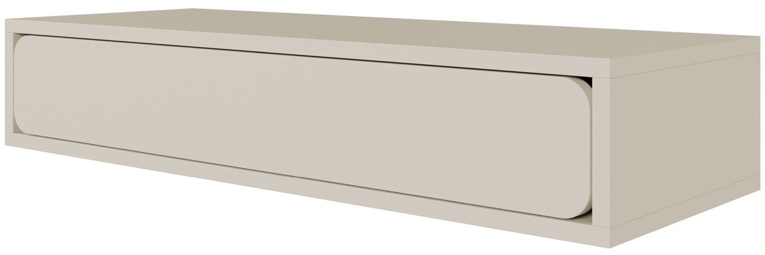 Selsey 'Wuwu' Hängekonsole mit Schublade, greige, ca. 17 x 90 x 35 cm Bild 1