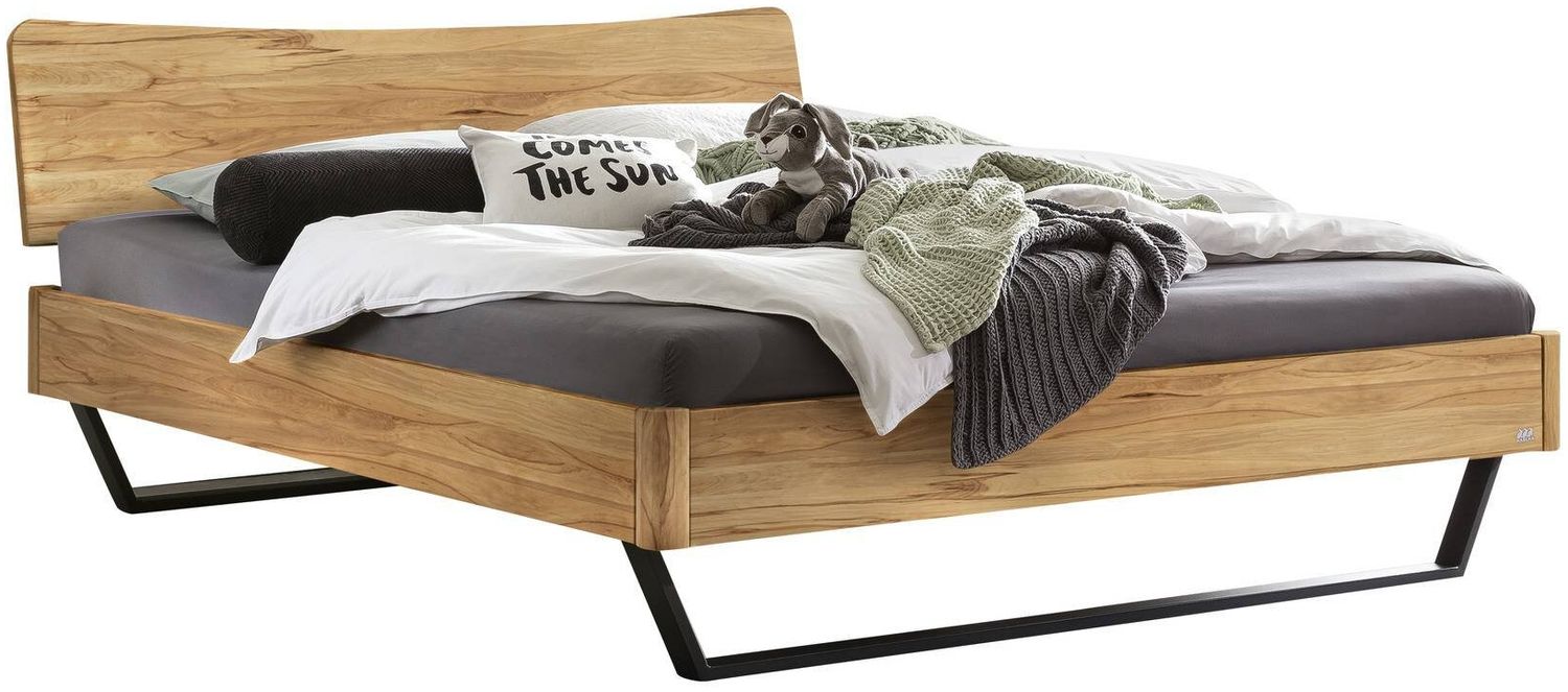 Hasena Lounge Tresali 180x200 Wildbuche natur, geölt - Fusshöhe 20 cm Massivholzbett Bild 1