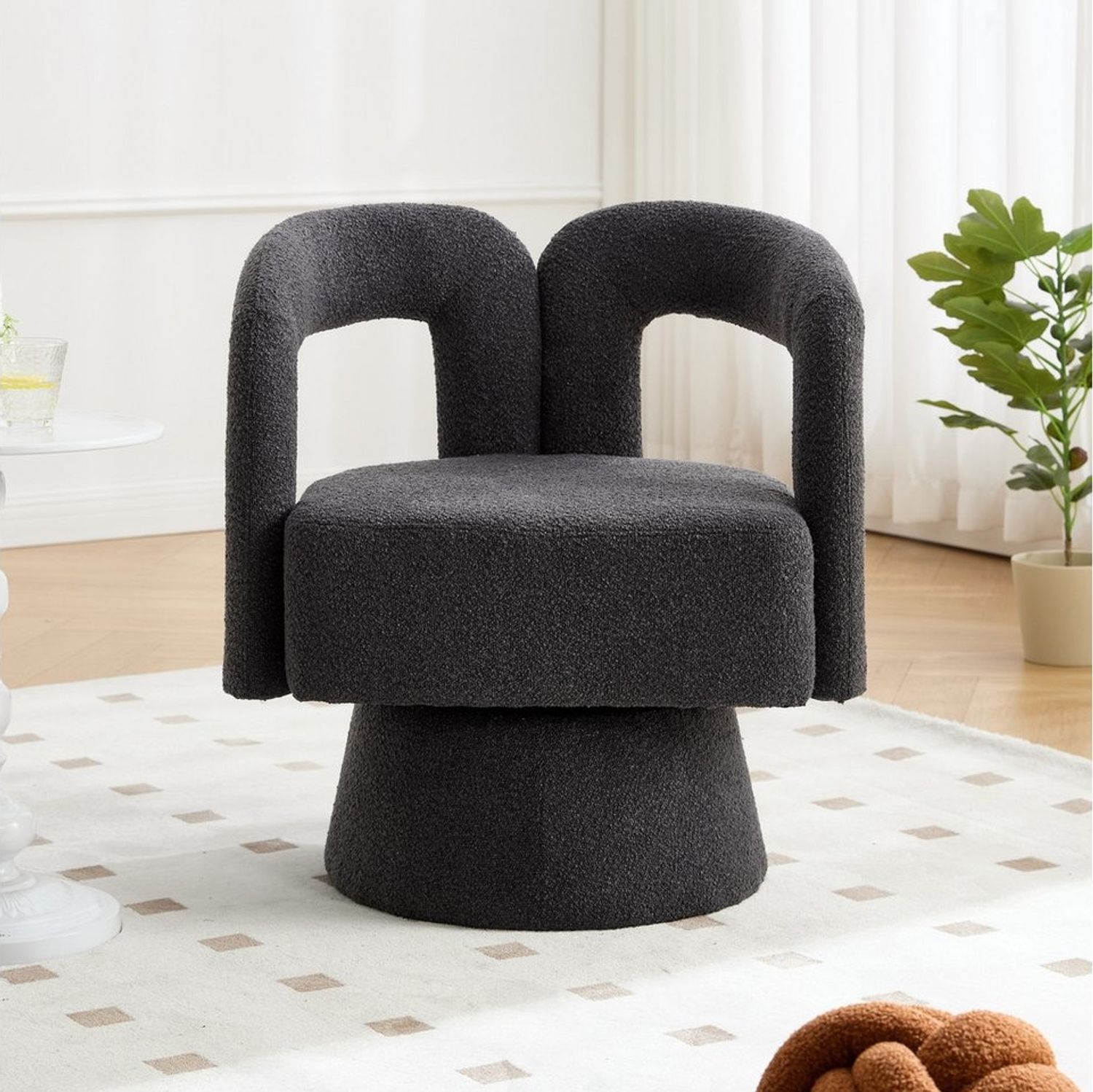 STILVORA Relaxsessel Akzentstühle um 360° drehbar,Sessel mit breit Polsterung,Stoffsessel Bild 1