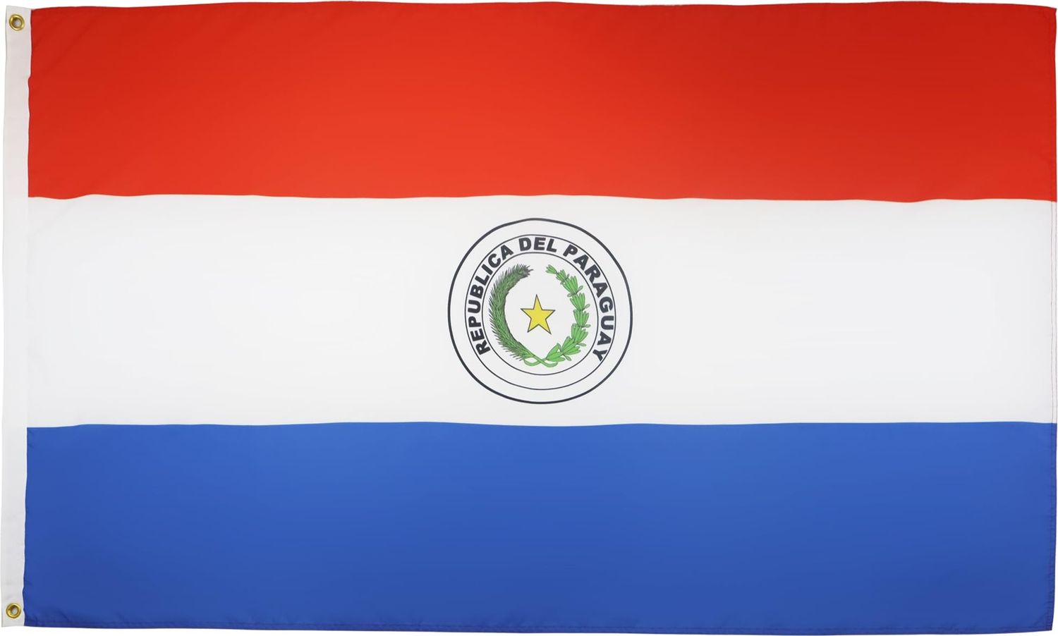 AZ FLAG - Flagge Paraguay - 150x90 cm - Republik Paraguay Fahne 90x150 Cm Feiner Polyester - Flaggen Bild 1