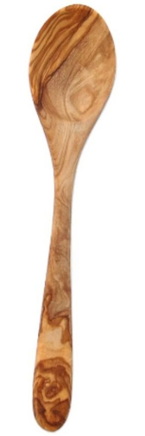 Olivenholz-erleben Esslöffel aus massivem Olivenholz, Länge: ca. 22 cm (1 Stück), Geschmackneutral & hygienisch, robust & langlebig, jeder ein Unikat Bild 1