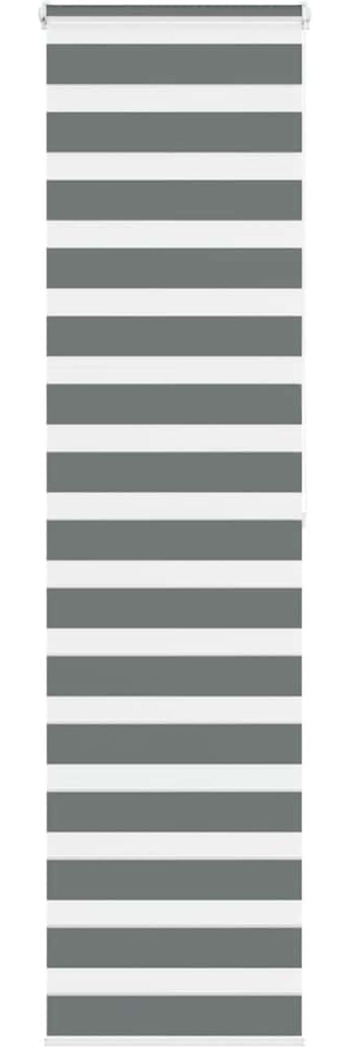 vidaXL Doppelrollo Dunkelgrau 70x200 cm Stoffbreite 65,9 cm Polyester 4014151 Bild 1