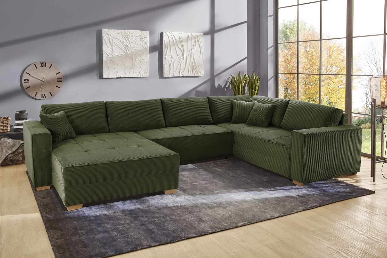 Job 'Brixen KPL' Wohnlandschaft, Cord grün Bild 1