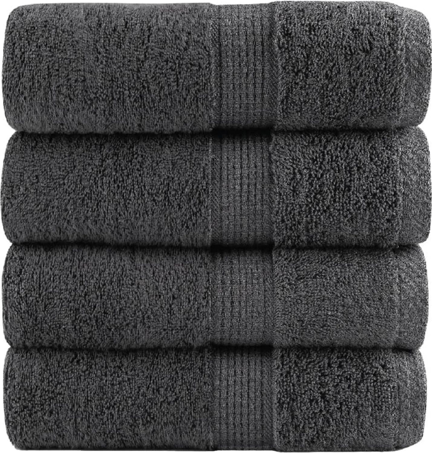 vidaXL Premium Gästetücher SOLUND 4 Stk. Anthrazit 30x50 cm 600 g/m² 137153 Bild 1