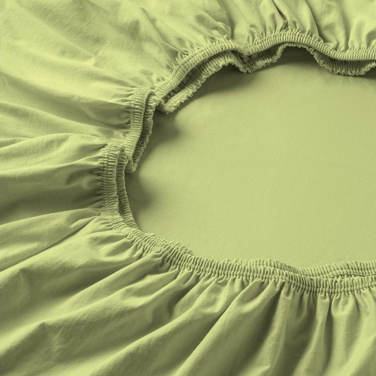 ESTELLA Spannbetttuch Feinjersey | maigrün | 150x200 cm | passend für Matratzen 140-160 (Breite) x 200 (Länge) | trocknerfest und bügelfrei | 100% Baumwolle Bild 1