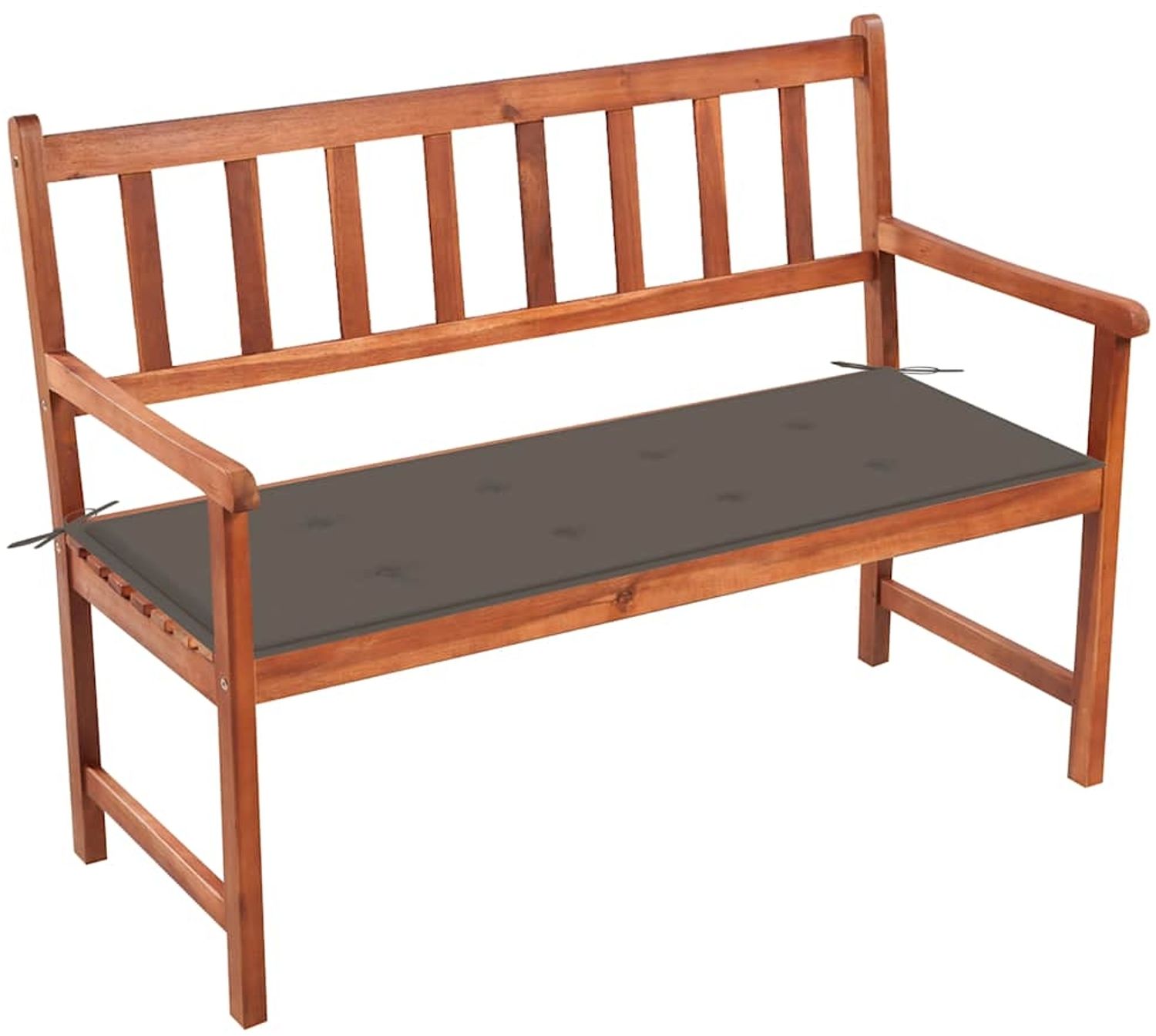 vidaXL Gartenbank mit Auflage 120 cm Massivholz Akazie 3063776 Bild 1