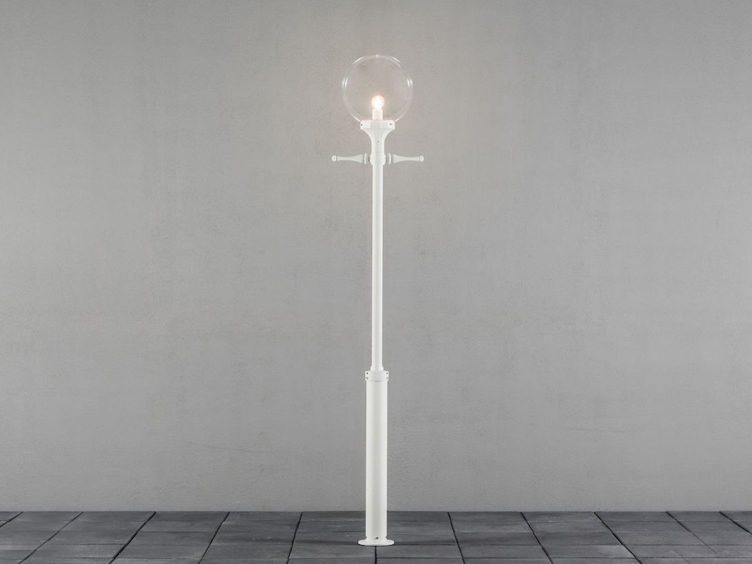 KONSTSMIDE 468-250 Mastleuchte Orion weiß E27 IP23 240cm Bild 1