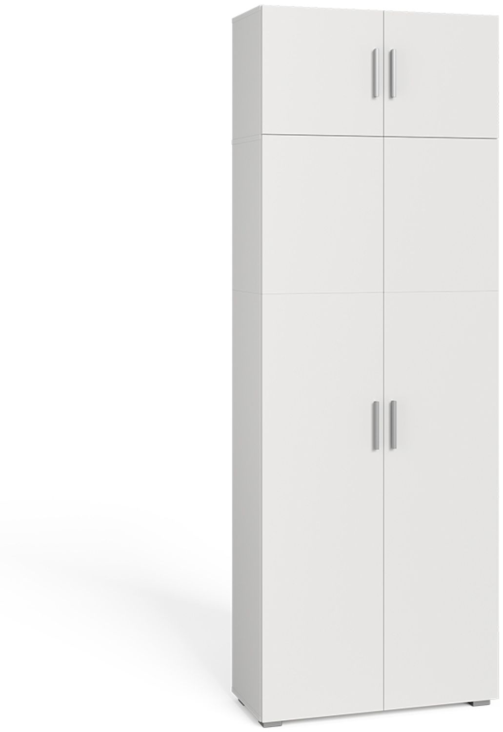 Universalschrank Ingo Weiß 80 x 182.4 cm mit Schrankaufsatz Vicco Bild 1