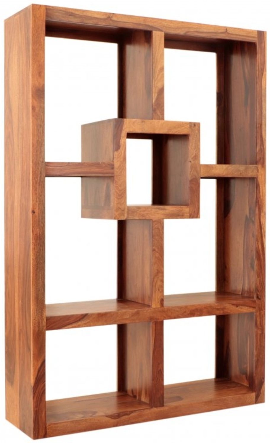 Bücherregal Gani 120x180x35 aus indischem Sheesham-Massivholz Bild 1