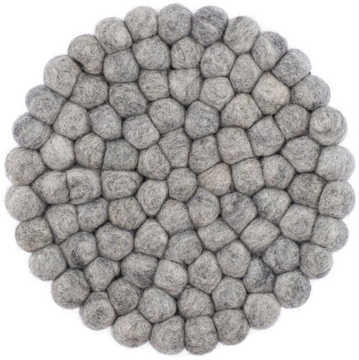 myfelt Topfuntersetzer Filzkugel Topfuntersetzer ⌀ 20 cm, Zubehör für Pfannen, Töpfe, Küchentisch, Auflaufformen, 100 % reine Schurwolle, hitzebeständig Bild 1