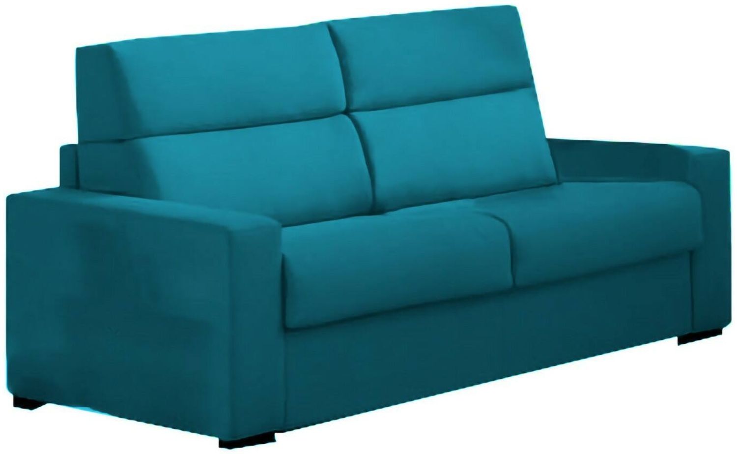 Dmora 2-Sitzer Schlafsofa None, Schlafsofa fürs Wohnzimmer, gepolstert, abnehmbar, 100 % Made in Italy-Qualität, 180x95 h100 cm, Hellblau Bild 1