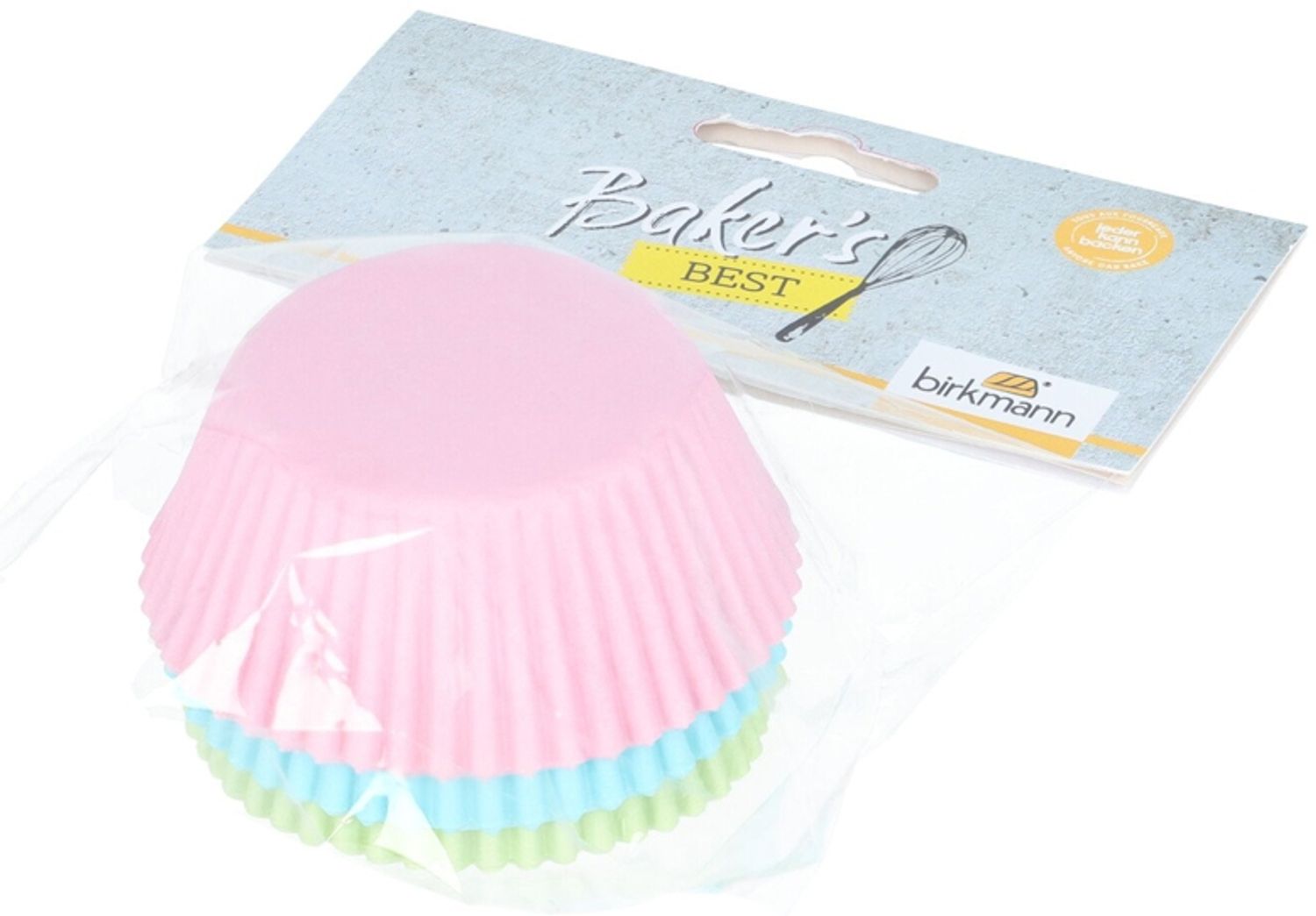 Birkmann Papierbackförmchen Baker´s Best Ø 7 cm Höhe 3 cm 100 Stück pastell Bild 1