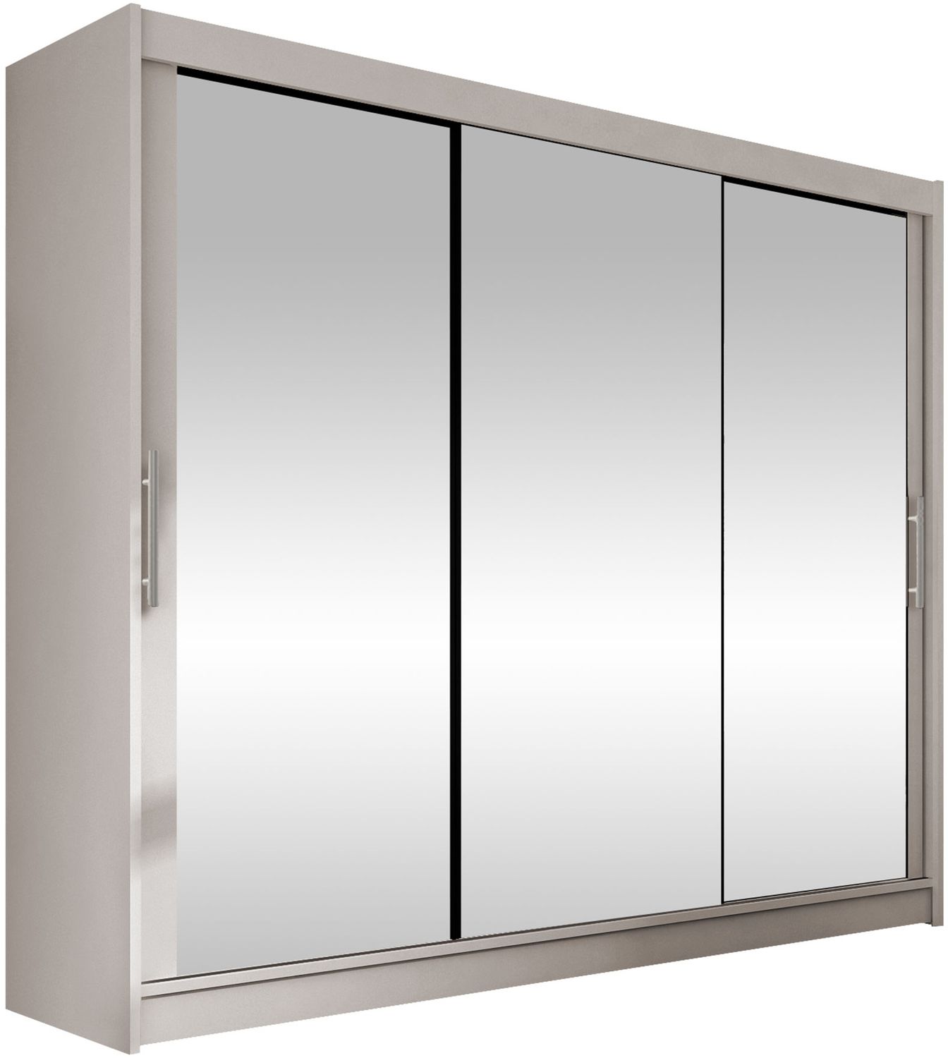 Kleiderschrank Aston III (Farbe: Cashmere / Spiegel, ohne Beleuchtung) Bild 1