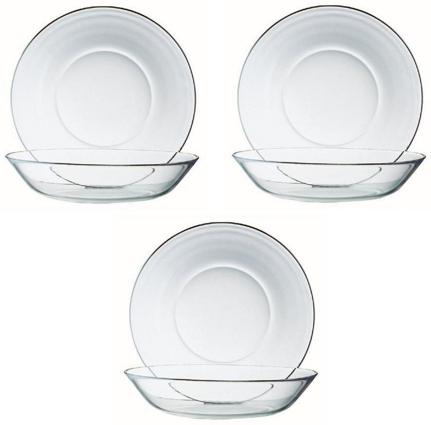 Luminarc Gebäckteller Luminarc Cosmos Puddingteller 14 cm 6er Set, Glas, (Spar-Set) Bild 1
