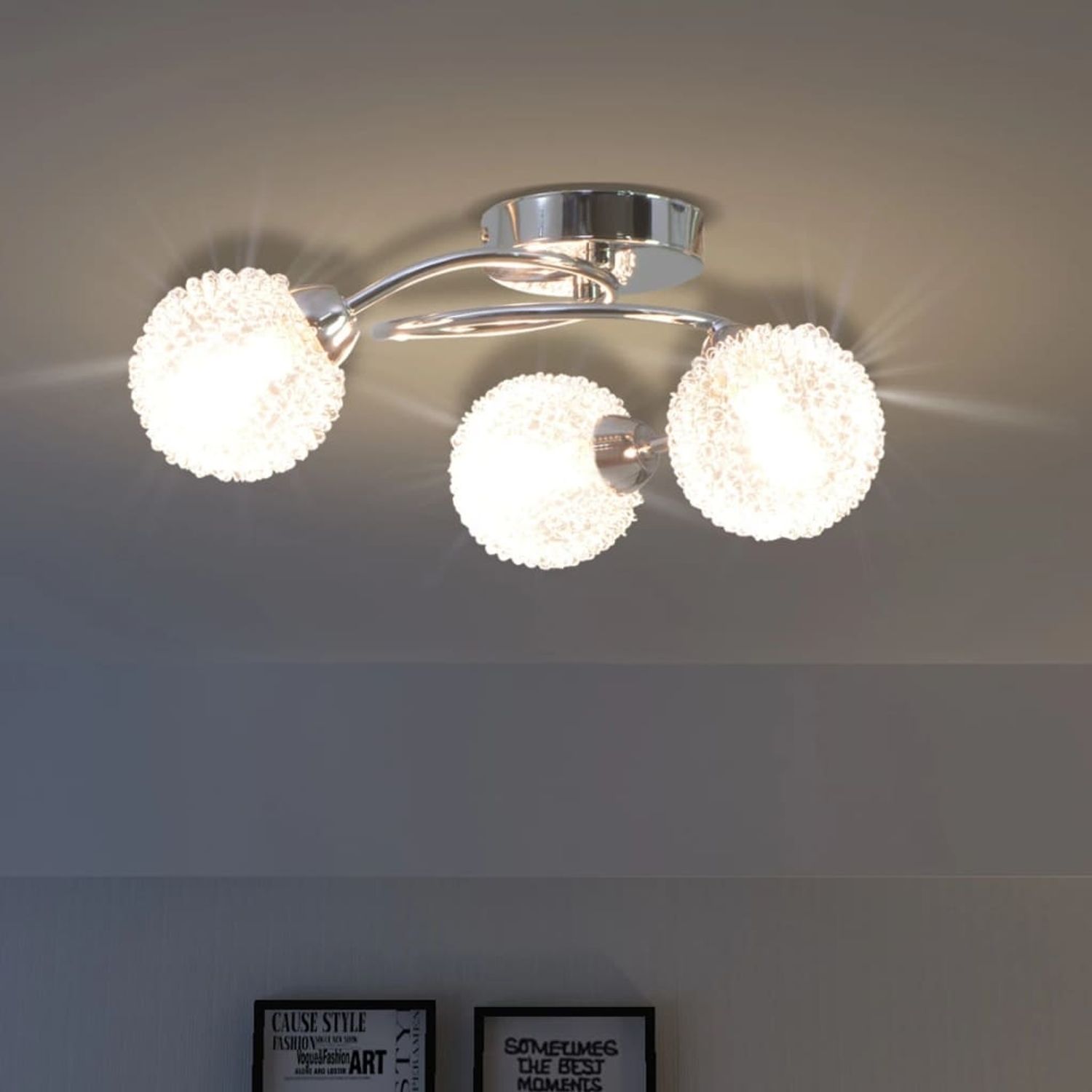 Deckenleuchte mit 3 LED-Glühlampen G9 120 W Bild 1