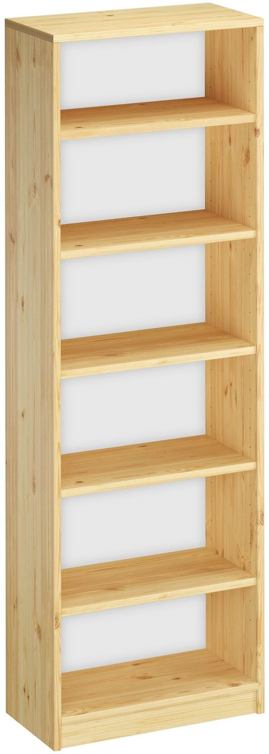 Erst-Holz Bücherregal, Standregal, Holzregal Massivholz Kiefer, Höhe 180 cm Bild 1