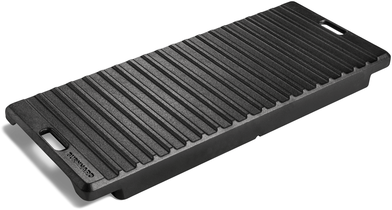 BURNHARD Grillplatte GRANT Gusseisen 2-in-1, Schwarz, 3,5 x 17,5 x 43 cm Bild 1