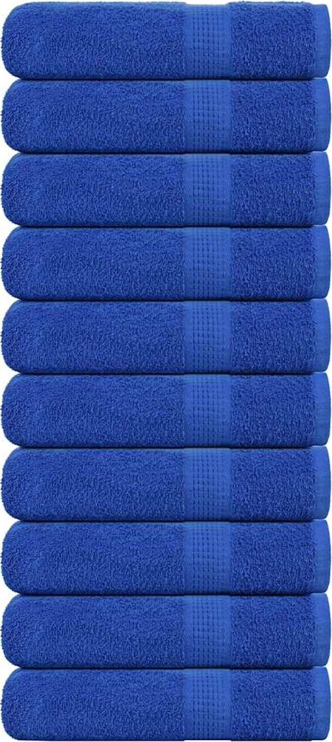 vidaXL Handtücher FROGN 10 Stk. Blau 50x100 cm 360 g/m² 136712 Bild 1