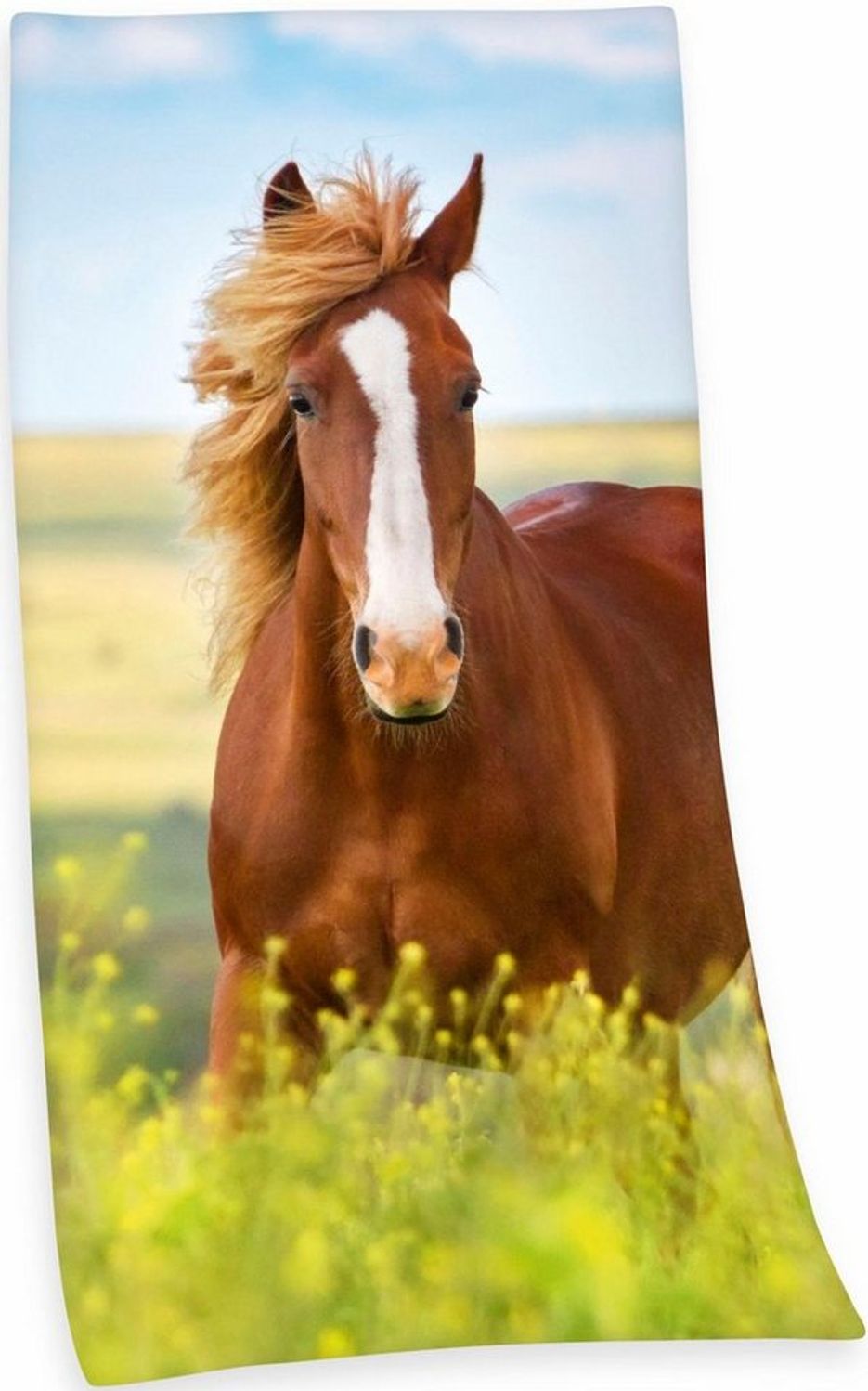Herding Badetuch Pferde 75x150 cm Bild 1