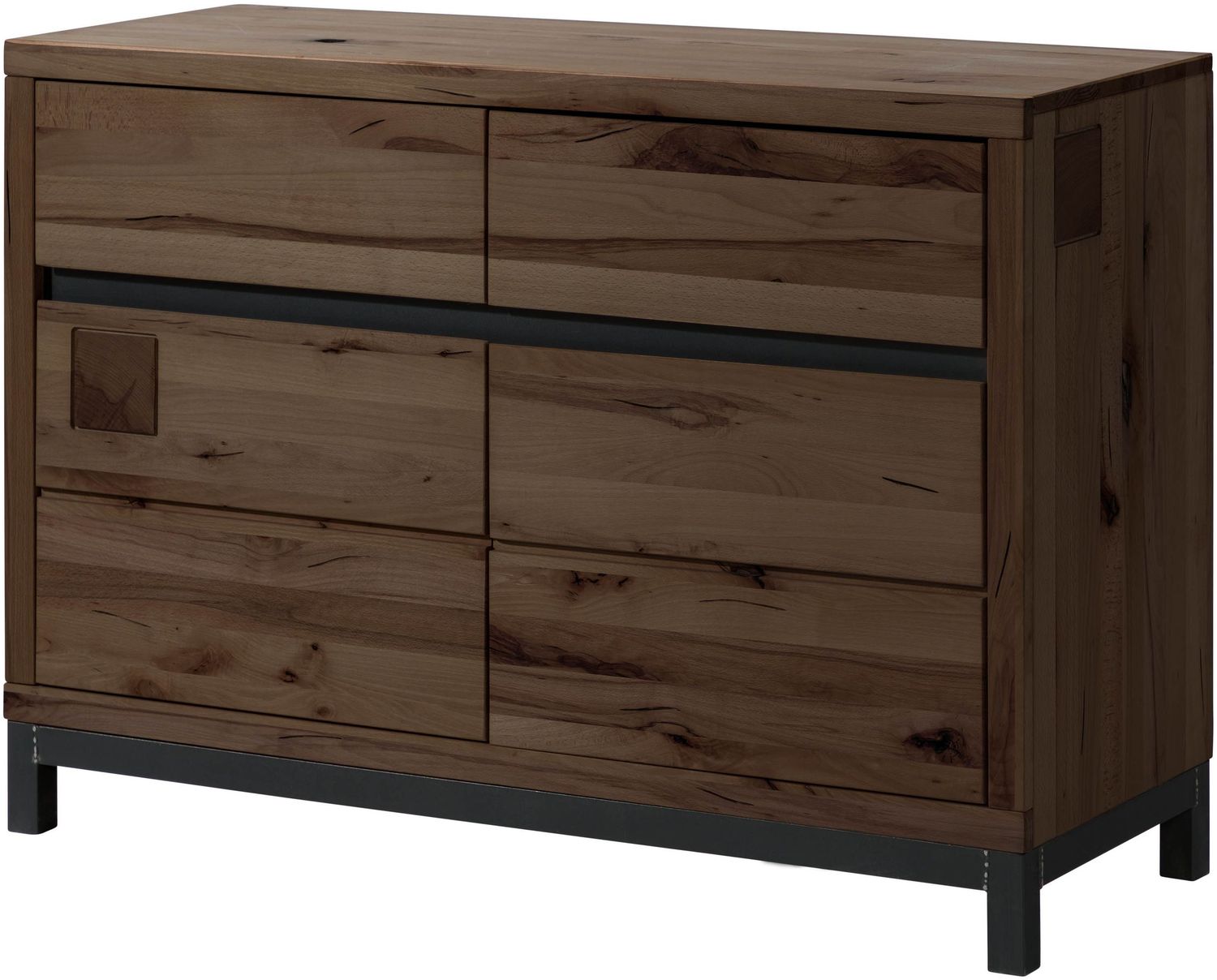 Sideboard Kernbuche 120x45x85 tabacco braun geölt VILLANDERS #211 Bild 1