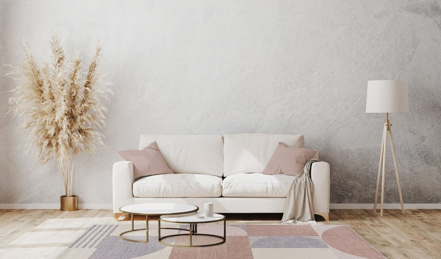Mazovia Designteppich Geometrisch Wohnzimmer, 80 x 150 cm, Fußbodenheizung Bild 1