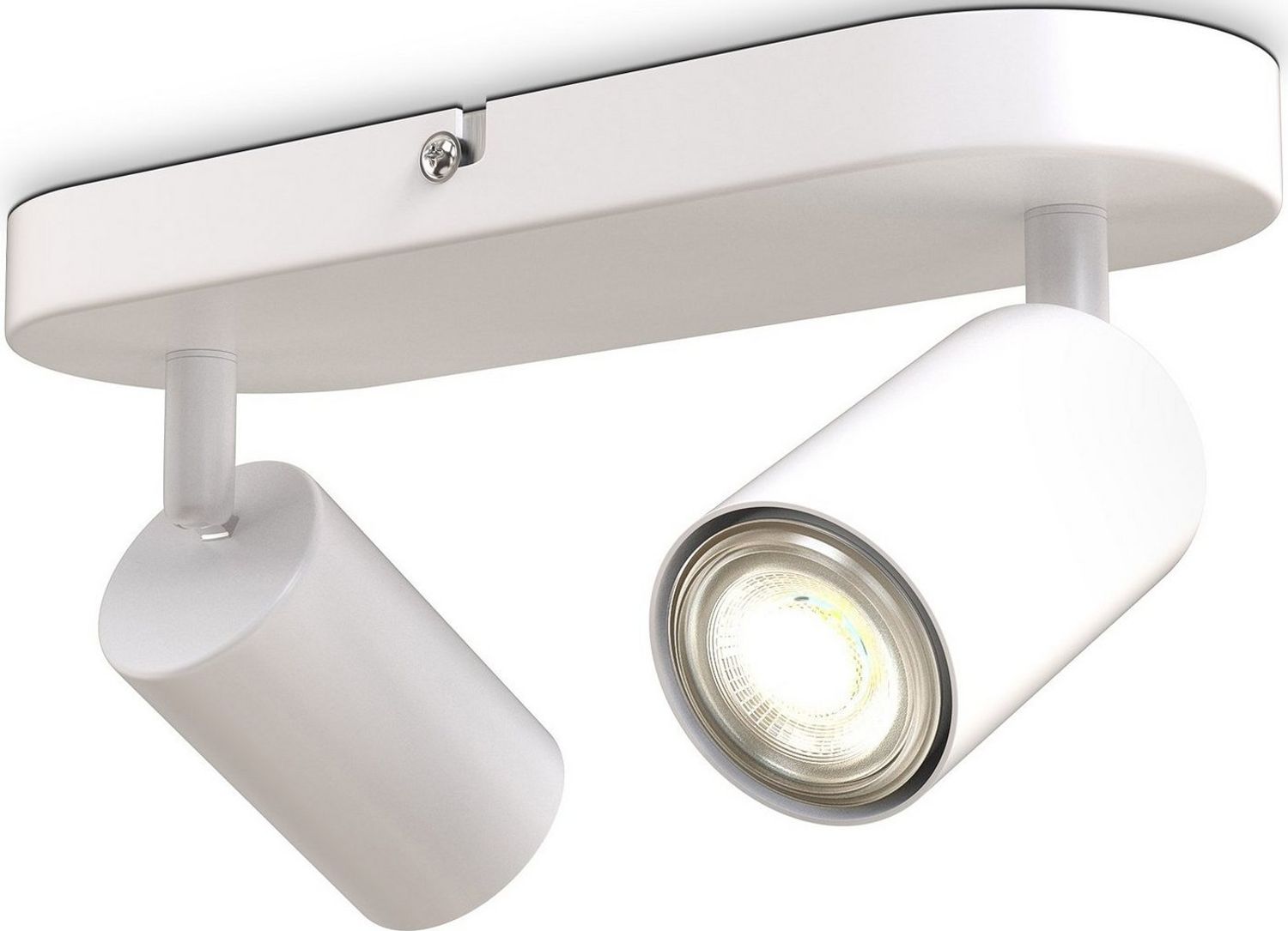 B.K.Licht LED Deckenspot LED Deckenleuchte 27cm Spots drehbar schwenkbar weiß-matt - BKL1455, ohne Leuchtmittel, Deckenlampe 2-flammig 230V Fassung GU10 Retro-Design Flur Wohnzimmer Bild 1