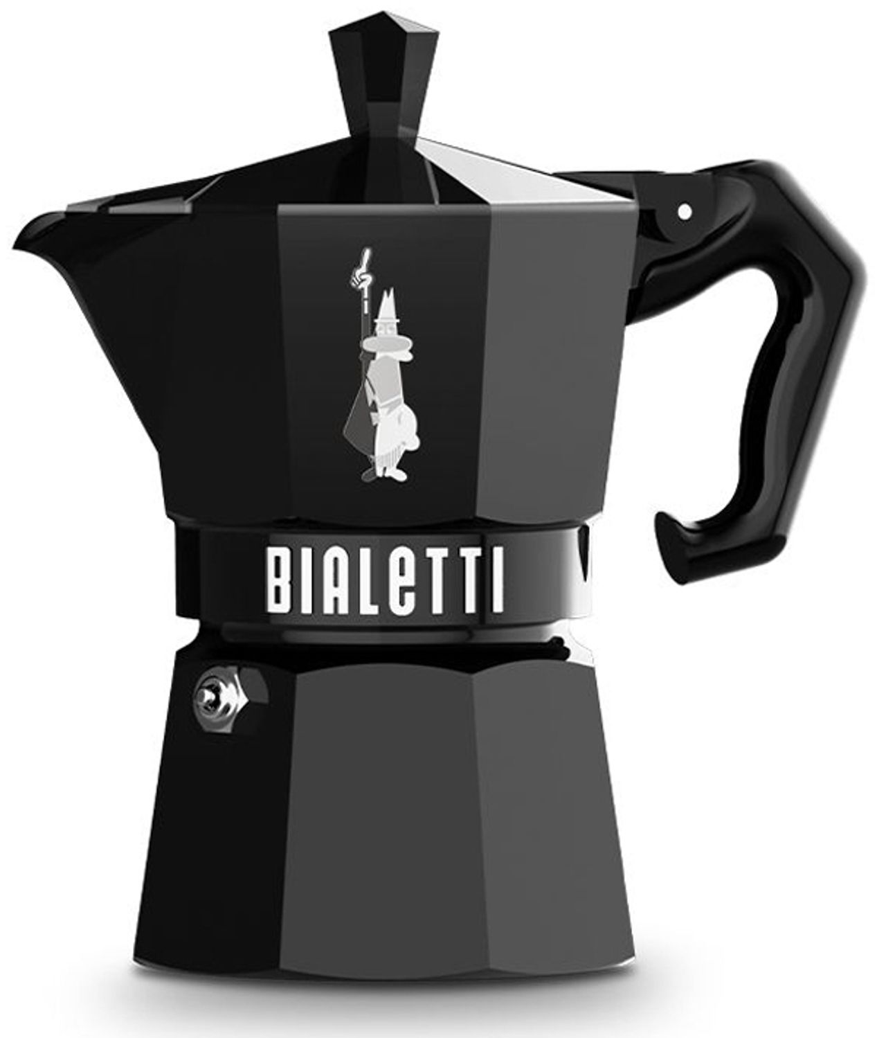 Bialetti Espressokocher Moka Exclusive 3 Tassen schwarz Bild 1
