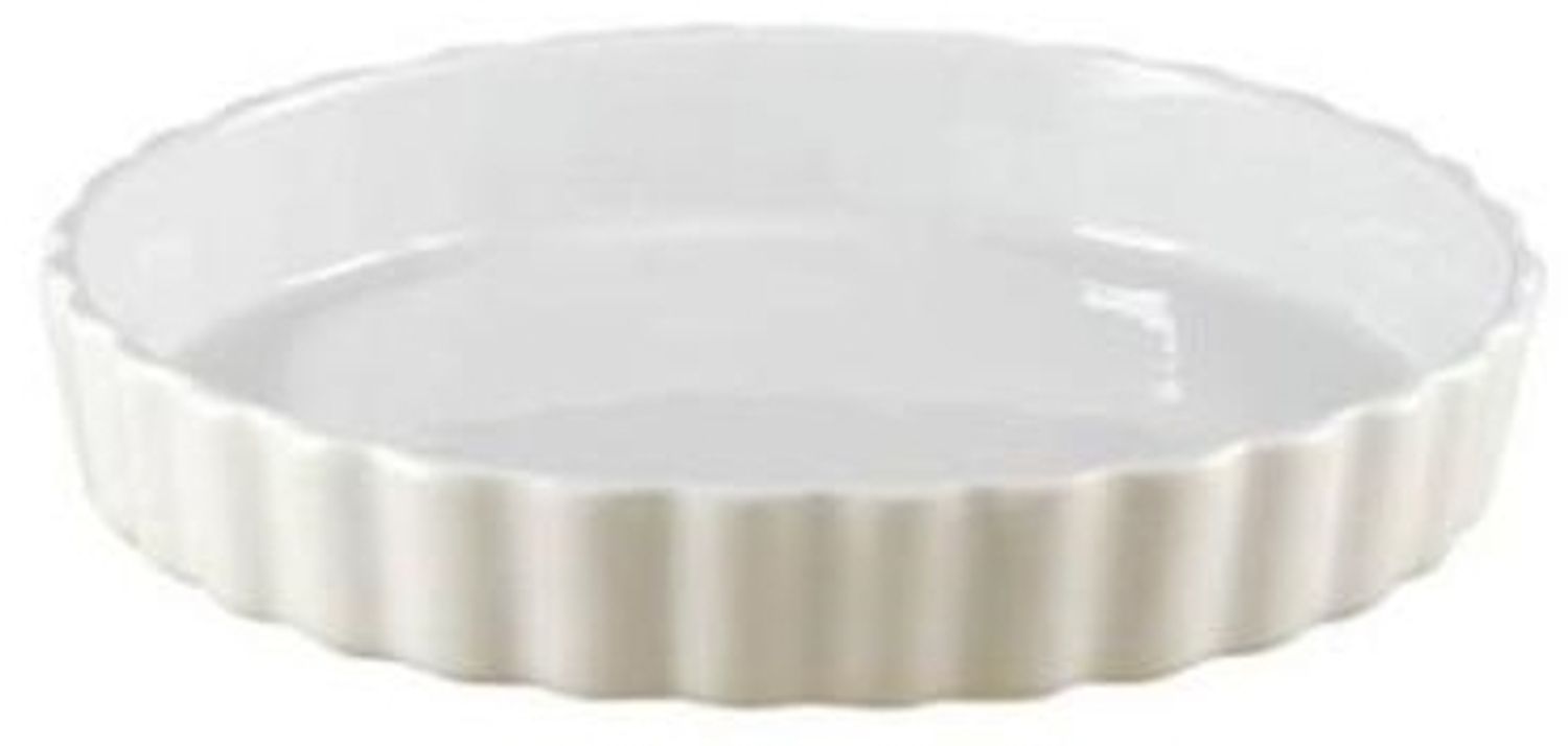 Tarteform Ø30 5 cm glatte Innenseite Porzellan weiß Stk Bild 1