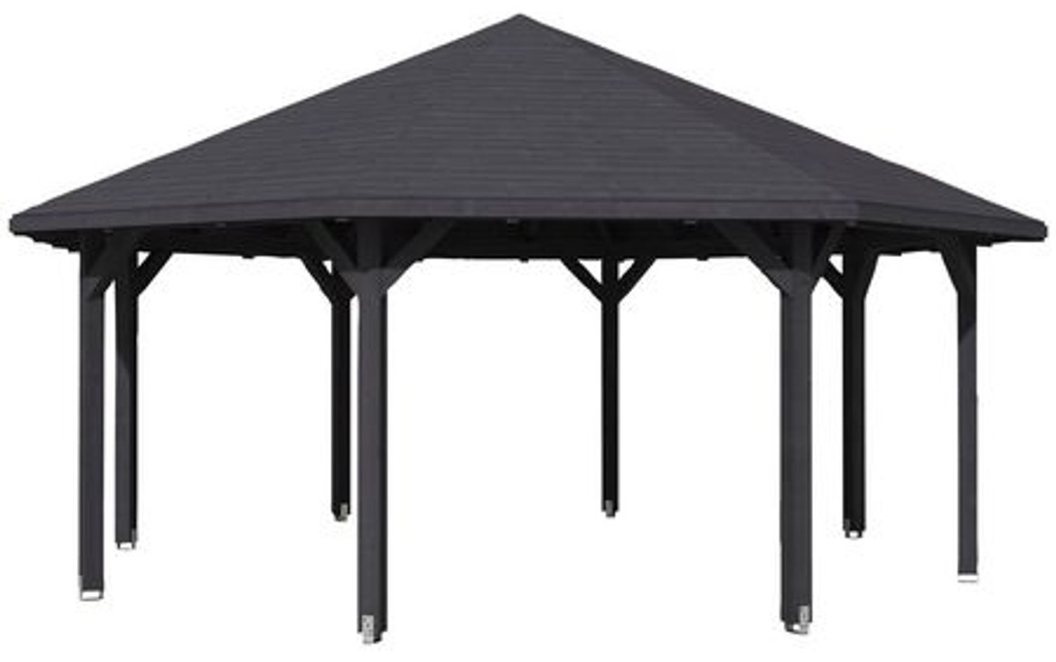 SKANHOLZ Pavillon, Zeltdach, achteckig, BxT: 630x630 cm schiefergrau Gartenpavillon Bild 1