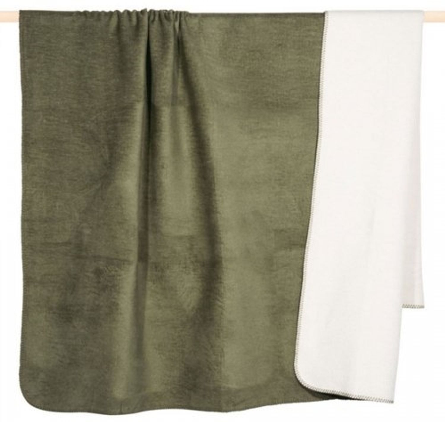 pad Wohndecke, Mischgewebe, 150x200 cm, Hobart Dusty Olive Natural Bild 1