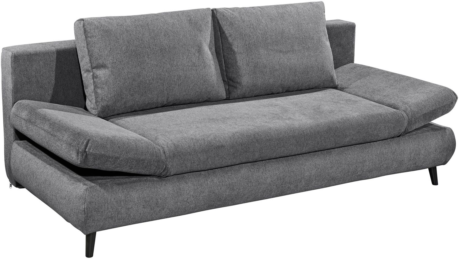 Schlafsofa >SUNNY Lux. 3DL Schlafsofa< Liegefläche 140x210cm, in anthrazit - 212x76x101 (BxHxT) Bild 1