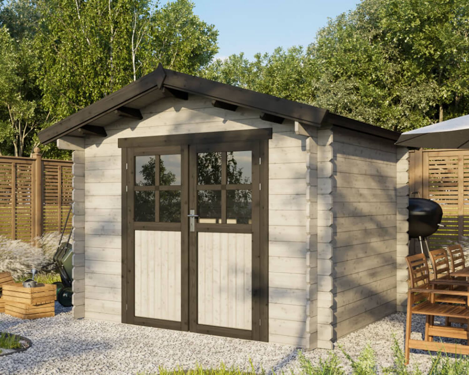 McGarden Gartenhaus Jumbo 3 300 x 250 cm Bild 1
