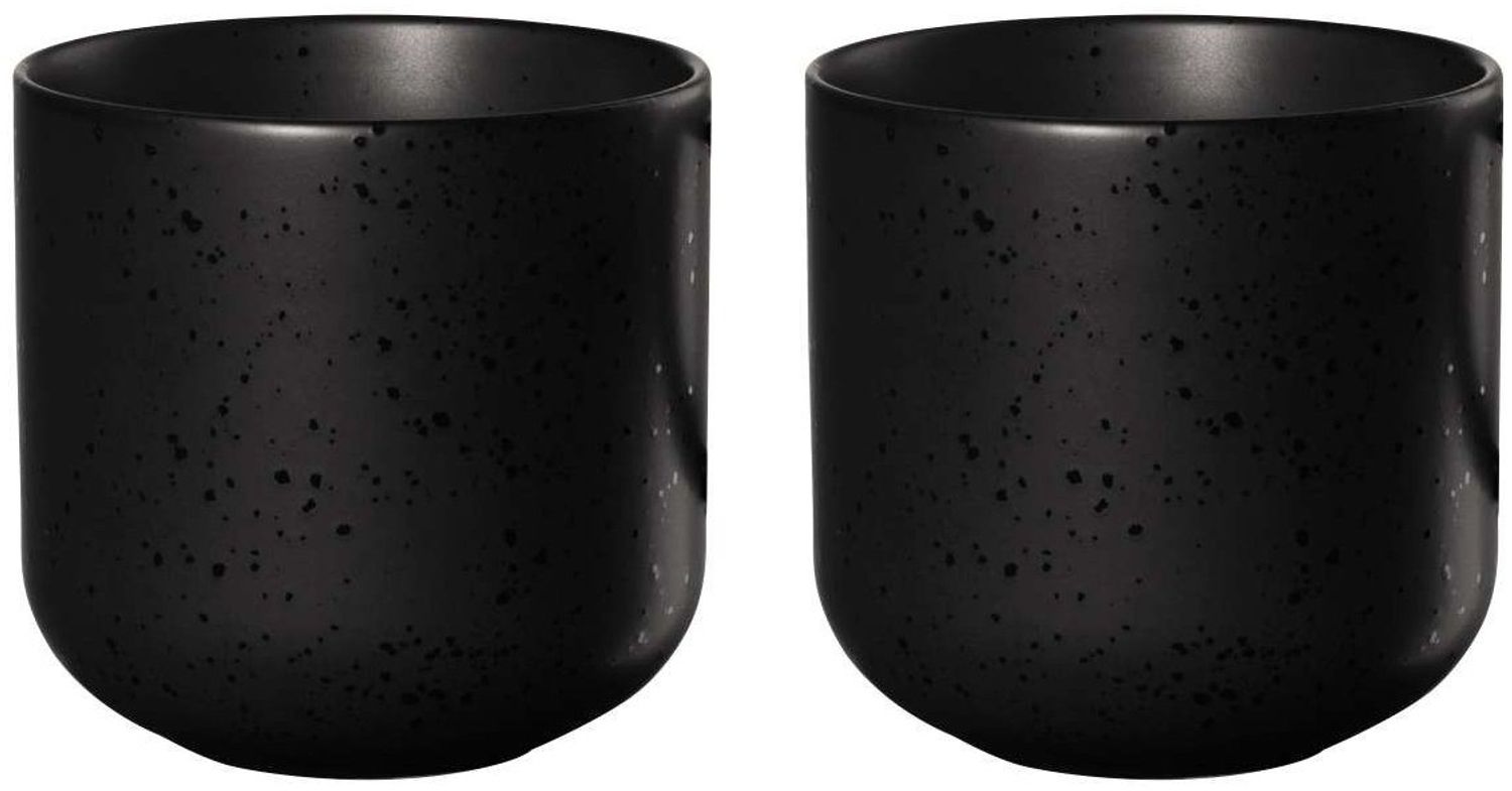 ASA Selection coppatea 2er Set Teebecher kuro, Becher, Tasse, Porzellan, Schwarz matt, 200 ml, 19080190 Bild 1