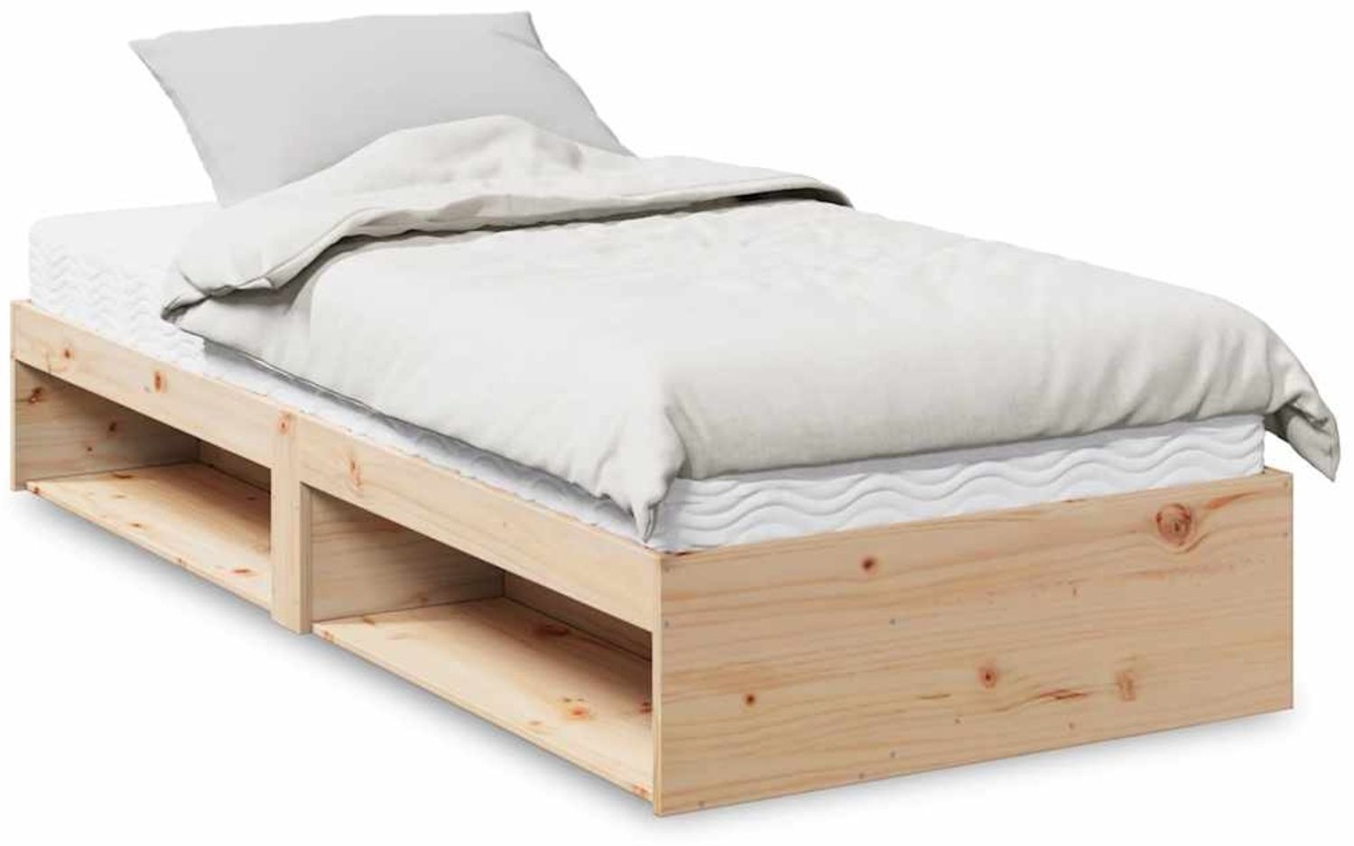 vidaXL Tagesbett mit Matratze 90x190 cm Massivholz Kiefer 3324601 Bild 1