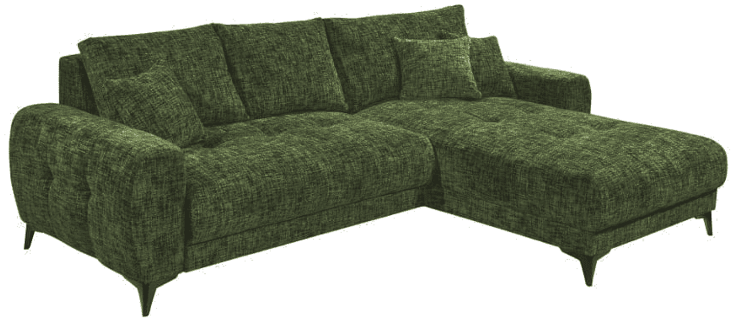 Ecksofa Belluno Schlaffunktion und Bettkasten – Ed Exciting Design, Mikrofaser & Nosagfederung, flexibel montierbar Bild 1