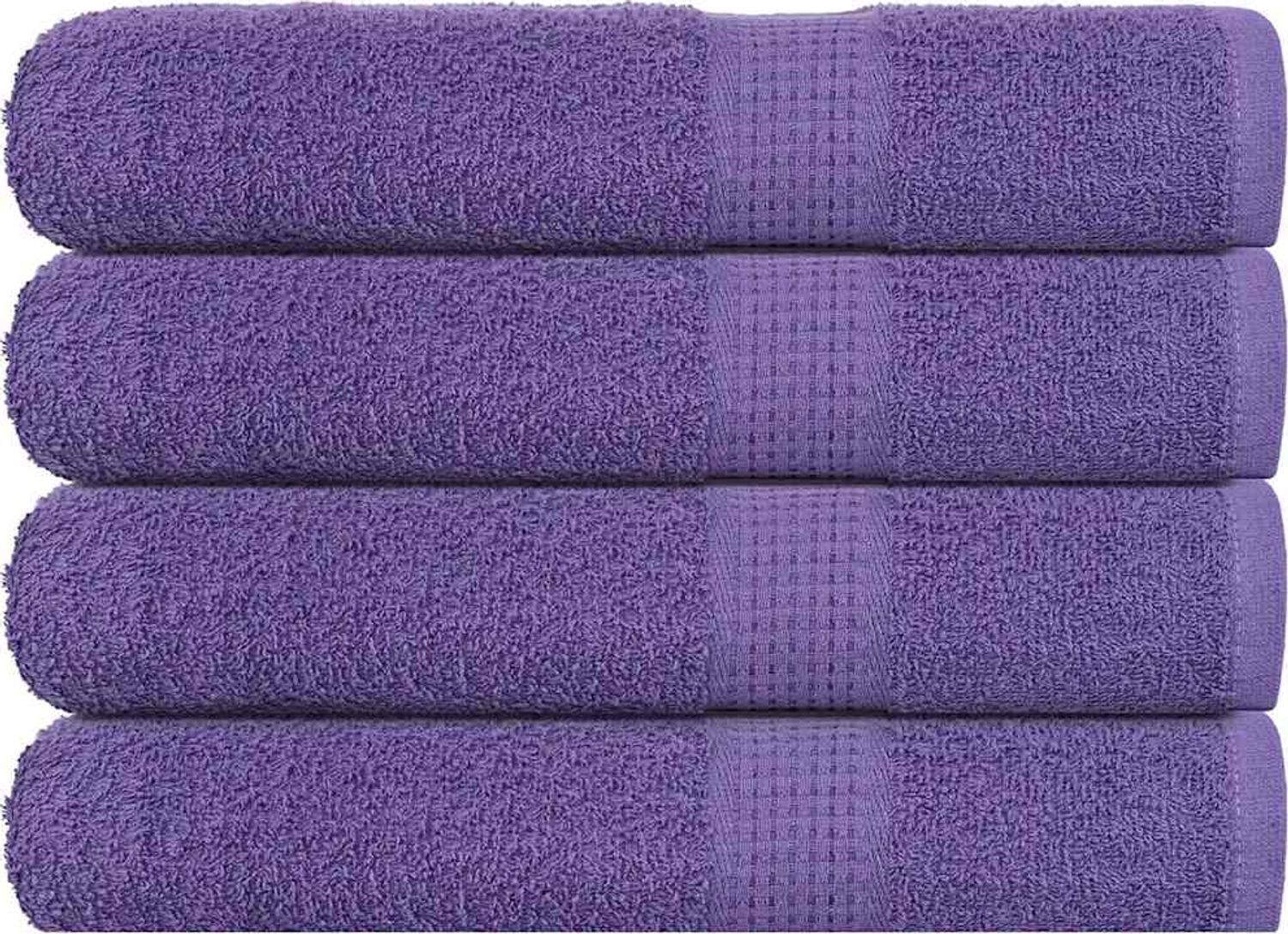 vidaXL Saunatücher FROGN 4 Stk. Lila 80x200 cm 360 g/m² 136888 Bild 1