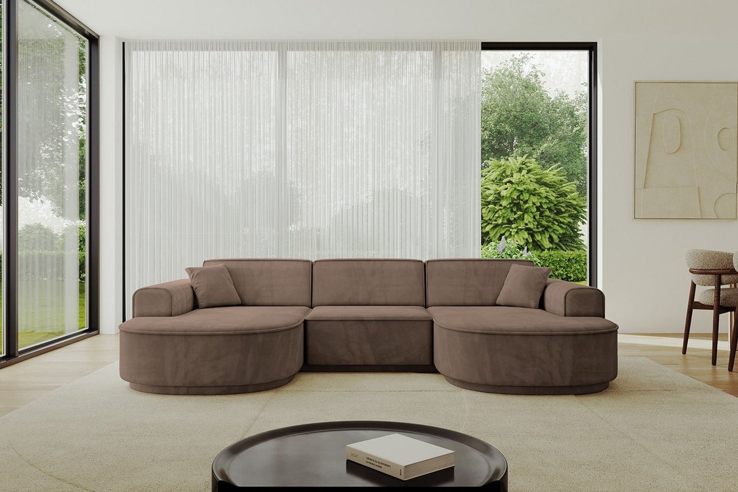 ALTDECOR Wohnlandschaft MARI-U1, Sofa Praktische Bequeme Funktionsecke Couch U-Form Eckcouch, Corner Sofa U-Form Vielseitige Sofa Wohnlandschaft Wohnzimmer Bild 1