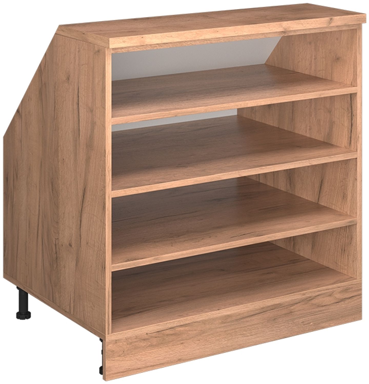 Dachschrägenschrank Rion Goldkraft Eiche 80 x 81.8 cm mit 4 Fächern, Schrankkorpus 60 cm Tiefe Vicco Bild 1