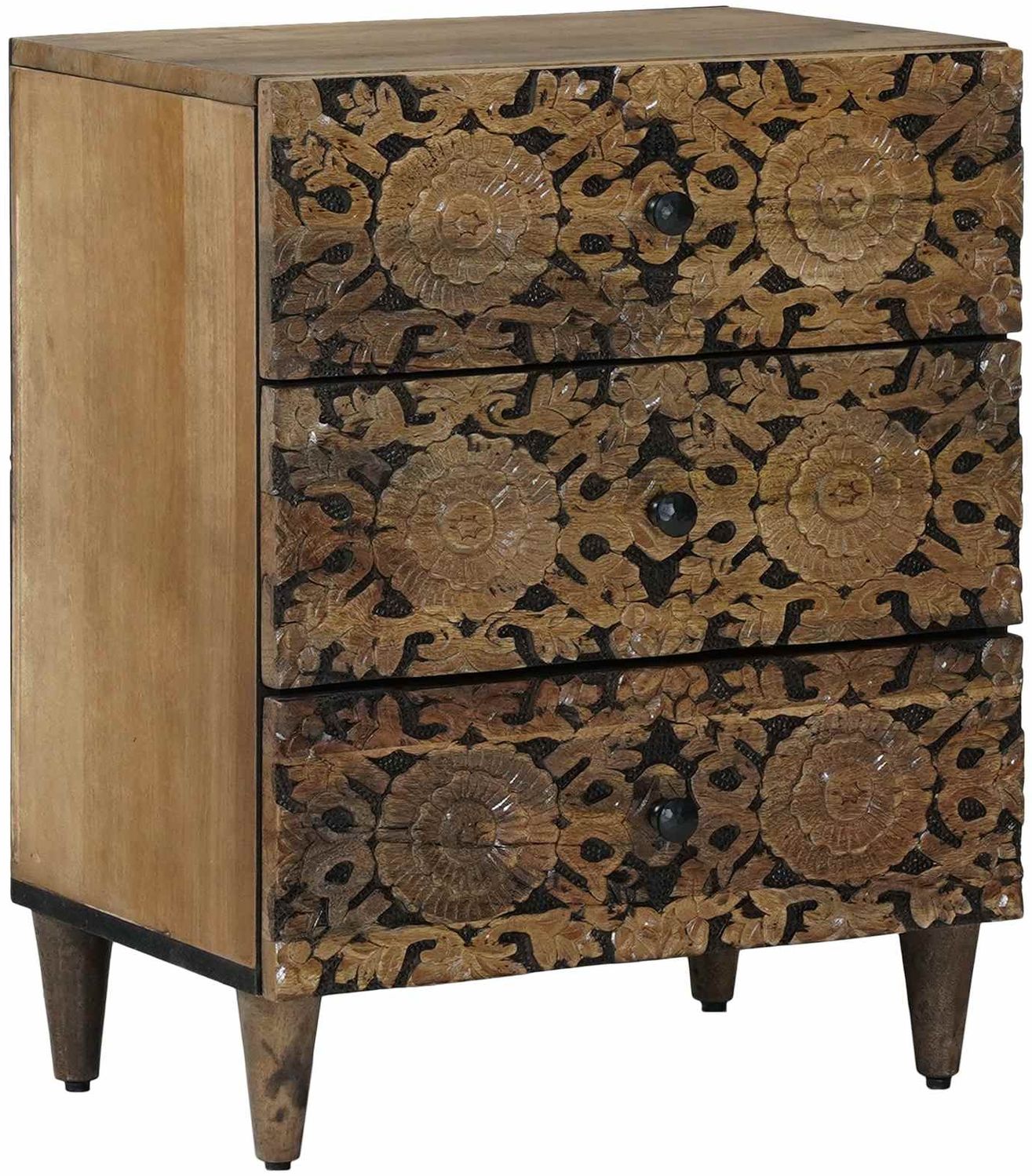 vidaXL Bettkasten Braun 50 x 33 x 60 cm Massivholz Mango 4018341 Bild 1
