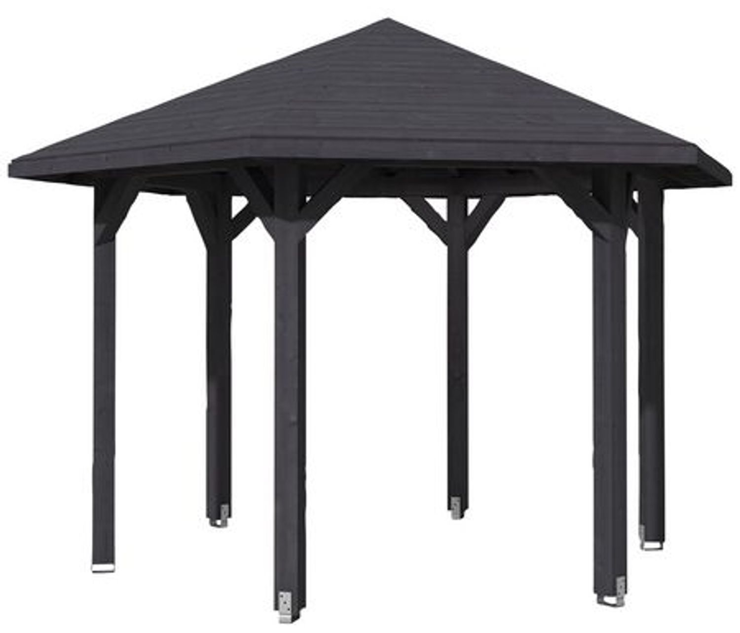 SKANHOLZ Pavillon, Zeltdach, sechseckig, BxT: 420x364 cm schiefergrau Gartenpavillon Bild 1