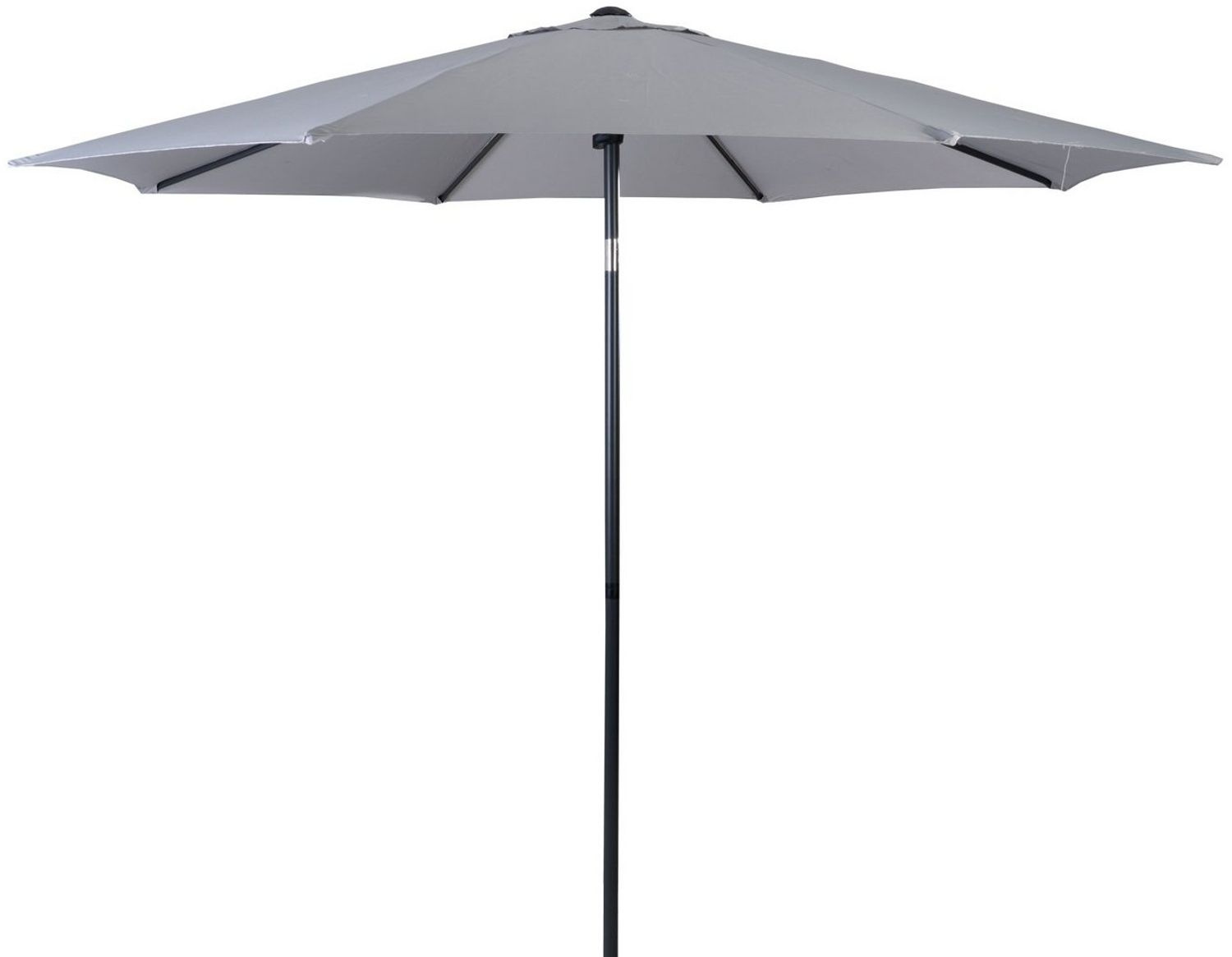 doppler® Sonnenschirm DERBY, Hellgrau, Ø 270 cm, Aluminium, Neigbar, Polyesterschirm Bild 1