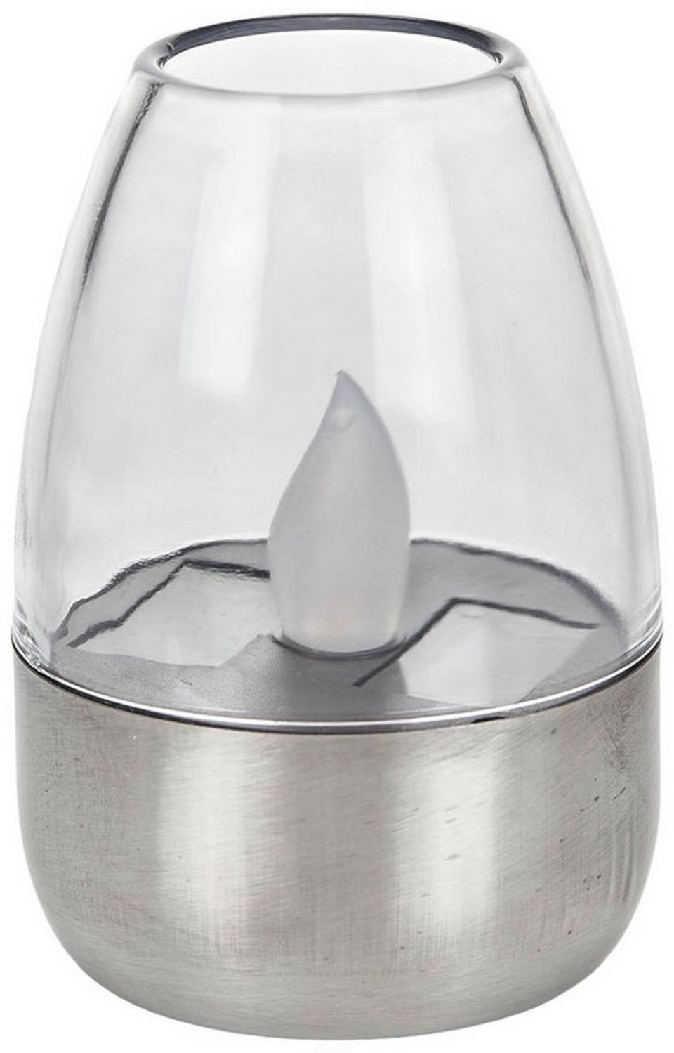 Lindby Außen-Stehlampe Pedas, LED, Edelstahl Alu warmweiß IP44, 10 x LED, warmweiß Bild 1