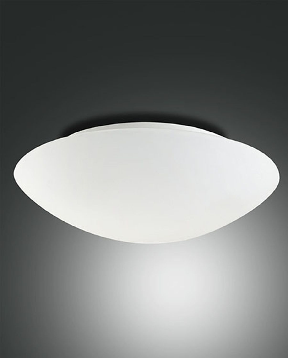 Pandora Deckenleuchte in Weiß aus geblasenem Glas von Fabas Luce, Ø 46cm Bild 1