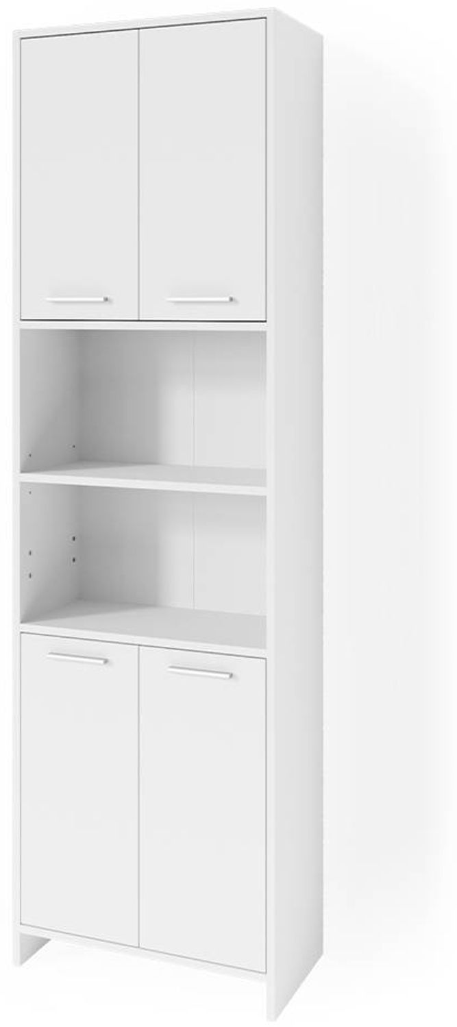Badschrank Maris Weiß 56.1 x 190 cm Toilettenschrank Vicco Bild 1