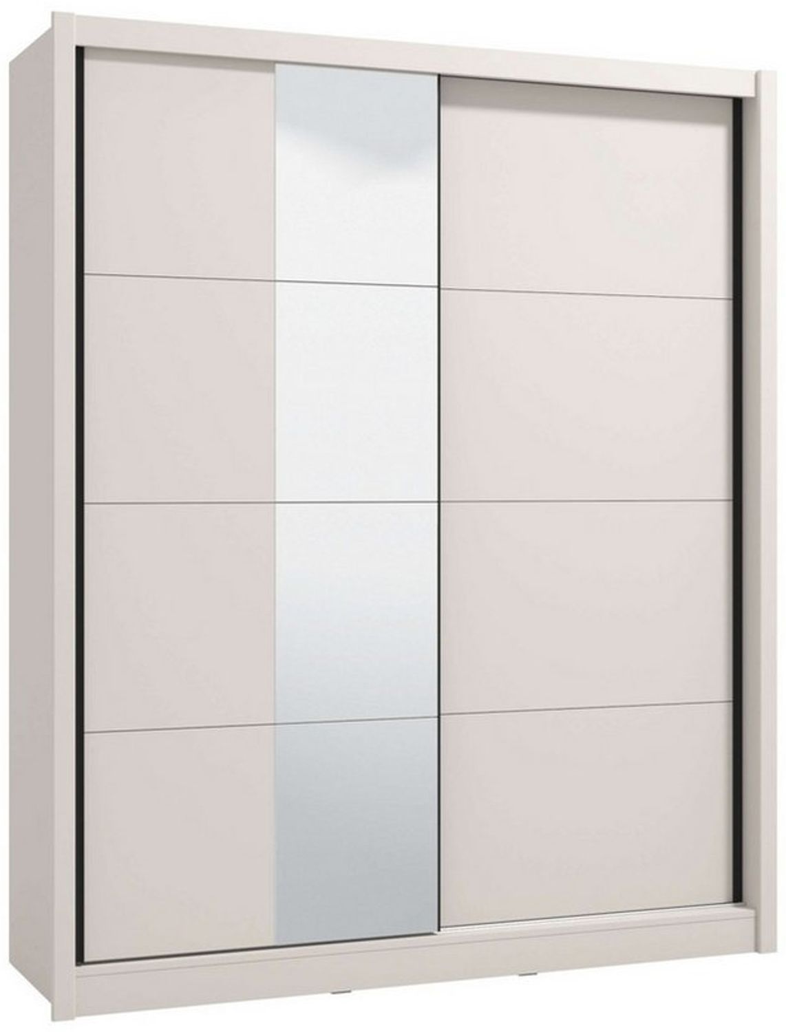 INOSIGN Schwebetürenschrank Albi, Schlafzimmerschrank, Wäscheschrank in cashmere oder weiß Kleiderschrank mit Spiegel MIT Innenausstattung,FSC®-zertifiziert Bild 1